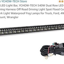 40 Inch LED Light Bar, YCHOW-TECH 540W Dual Row LED Bar with Wiring Harness Off Road Driving Light Spot Flood Combo LED Work Light Waterproof Fog Lamp