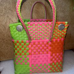 Medium basket tote bag
