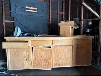 8ft Garage tool wood storage custom
