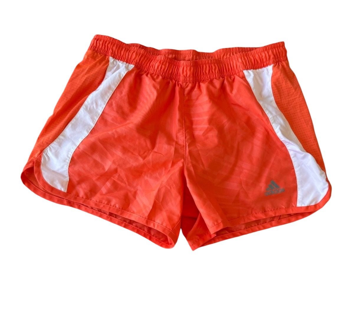 Adidas Orange and White Creamsicle Running Shorts