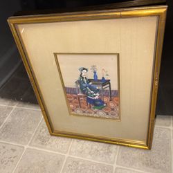 Vintage Chinese Pith painting