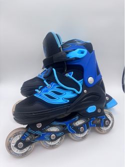 Kids adjustable size inline skates