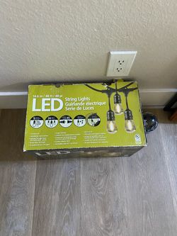 LED string backyard lights bistro lights