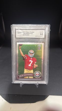 2011 Topps Chrome Colin Kaepernick #25 Rookie GMA 10