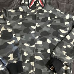 A Bathing Ape Zip Up Camo Hoodie 