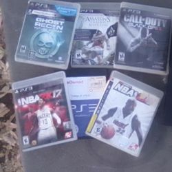 PS3 With 10 Games And One Controller For Sale 150