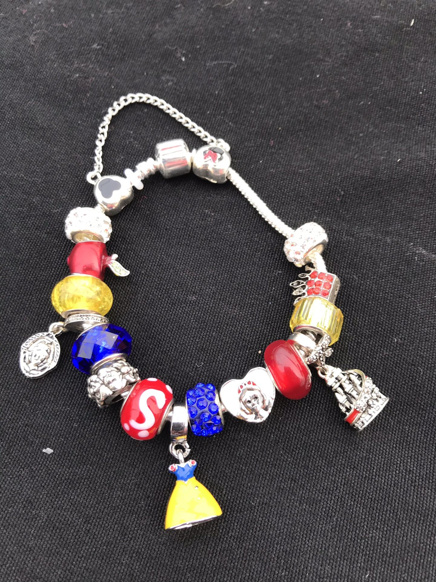 Pandora Inspired Snow White Charm Braclets