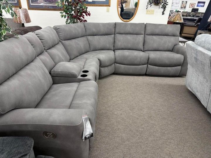 Durapella Reclining Sectional Couch Set ⭐$39 Down Payment with Financing ⭐ 90 Days same as cash