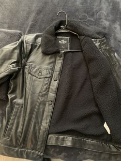 Hollister Trucker Jacket Black Size S (Chica) Negra