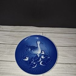 Vintage BING & GRONDAHL 1973 B&G Mothers Day Plate DUCK and DUCKLING Mors Dag 6"
