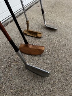 Vintage & Unique Golf Club Lot (Feel 73* Wedge, Wooden Touch Putter + More)