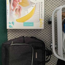 Diaper Bag And Flower Bath