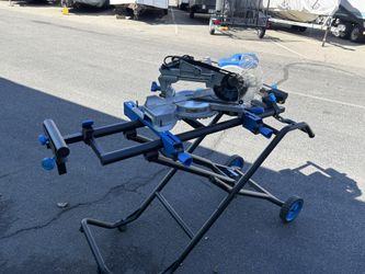Kobalt 7 1/4” Mitre Saw w/ Delta Rolling Stand