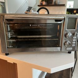 Emeril Lagasse Everyday 360 Stainless Steel Air Fryer, 360° Quick Cook Technology, XL capacity, 9-in-1, 12 Pre-Set Cooking Functions including Bake, R