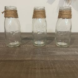 Glass Milk Bottles