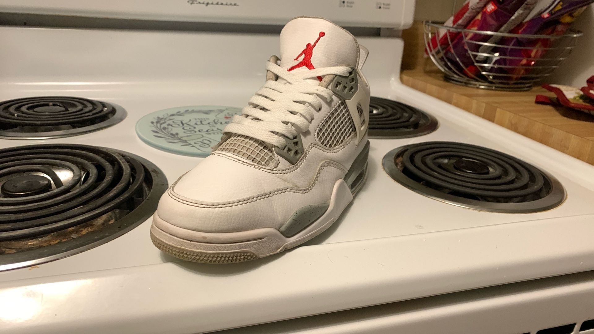 Jordan 4 Oreo 55 Dollars And Knu School Black Version 50 Dollars