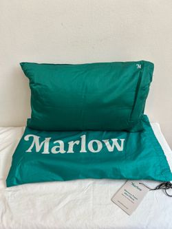 New! Marlow Mini Pillow Memory Foam 10x 18” w/ travel case
