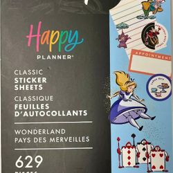 *NEW* Alice In Wonderland DISNEY Happy Planner Book Stickers