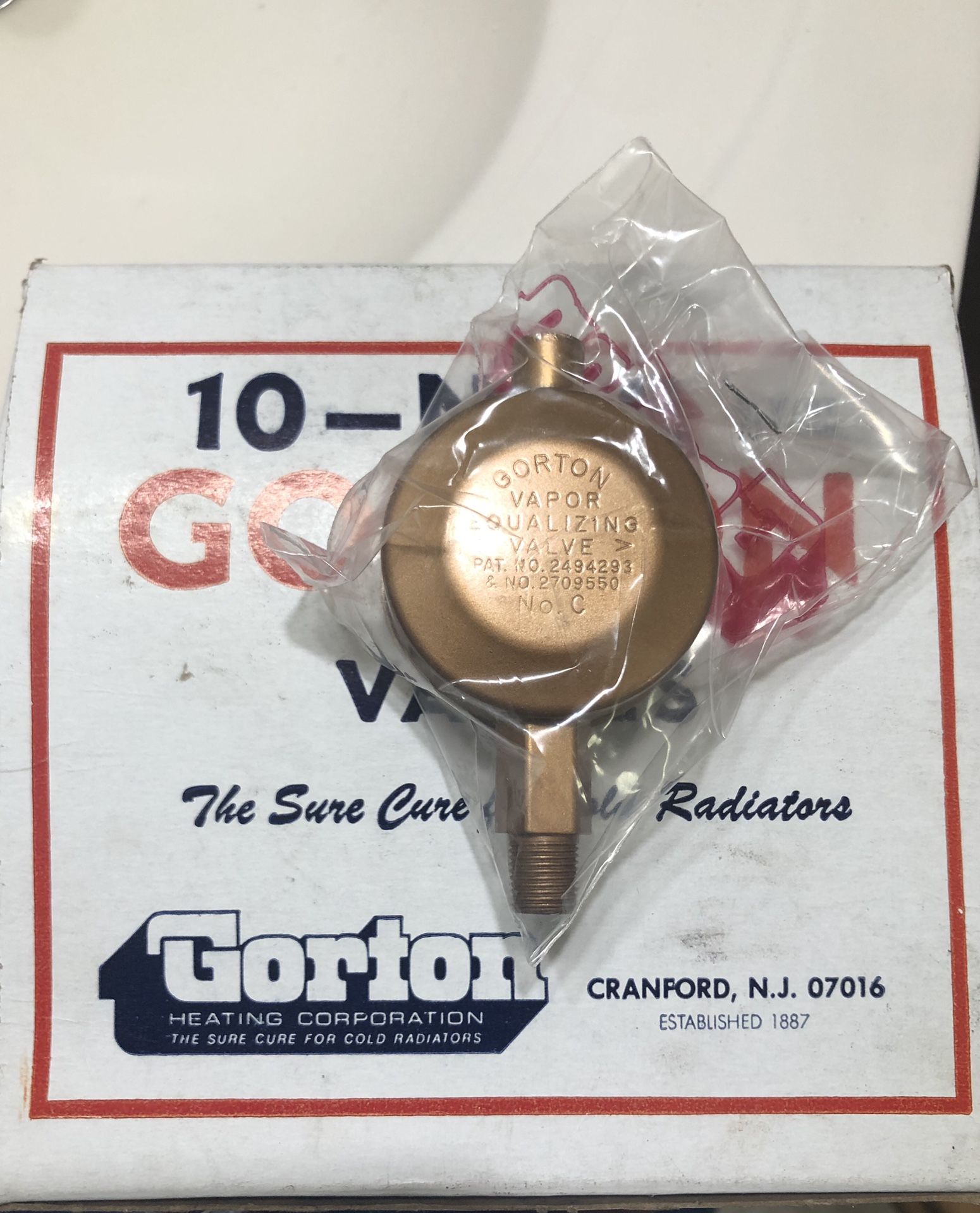 ORIGINAL GORTON VALVE/ Thermostat