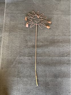 Iron Garden Art Smiling Sun with bells