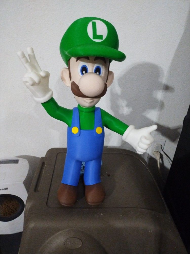 Brand New 19 Inch Tall Luigi Statue