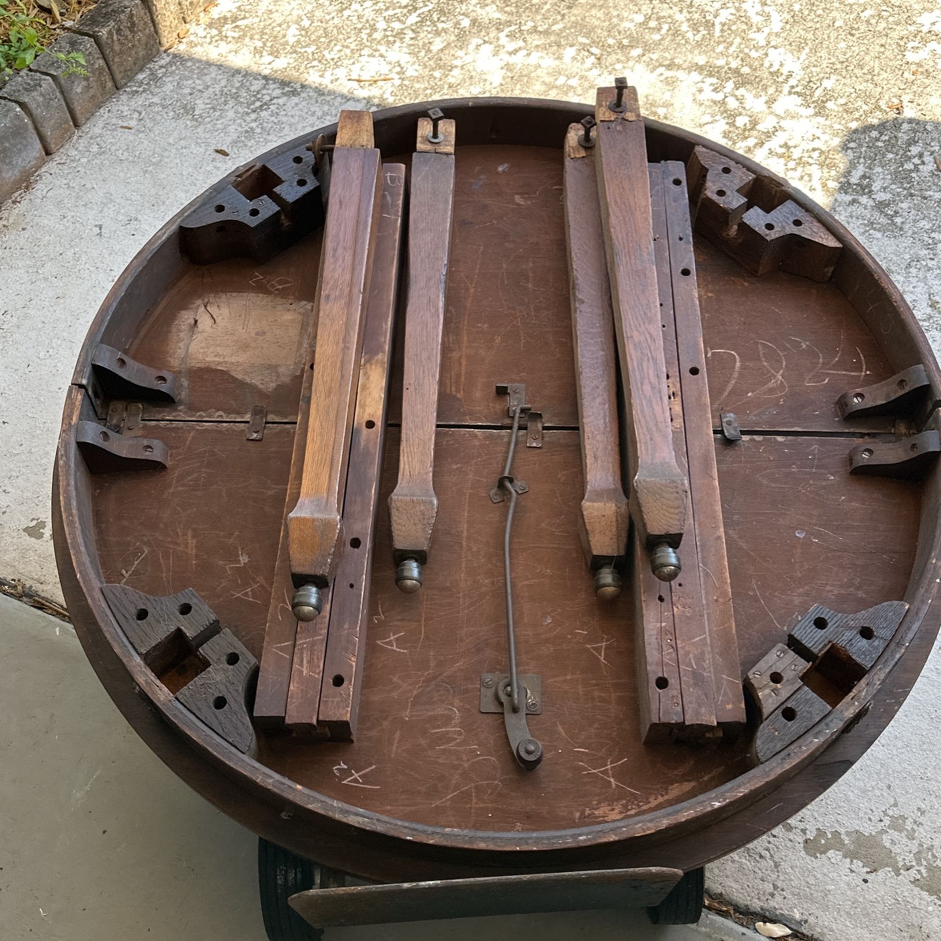 Antique Chestnut Dinning Room Table