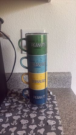 Peanuts Stacking Mug Set with Stand