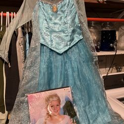 Vestido De Elsa Frozen Original De Disney Park 