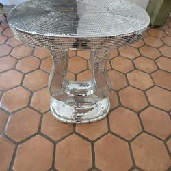 Dazzling Mirrored Mosaic Accent Table