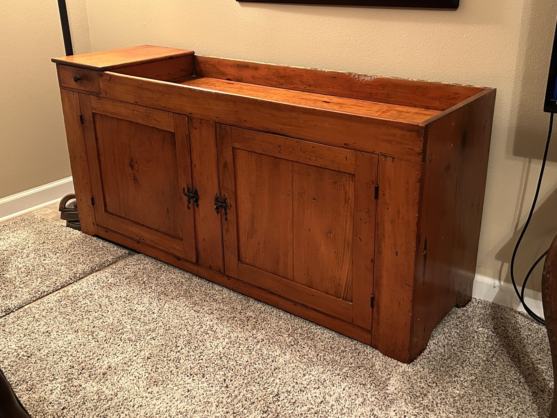 Antique Pine Long Dry Sink