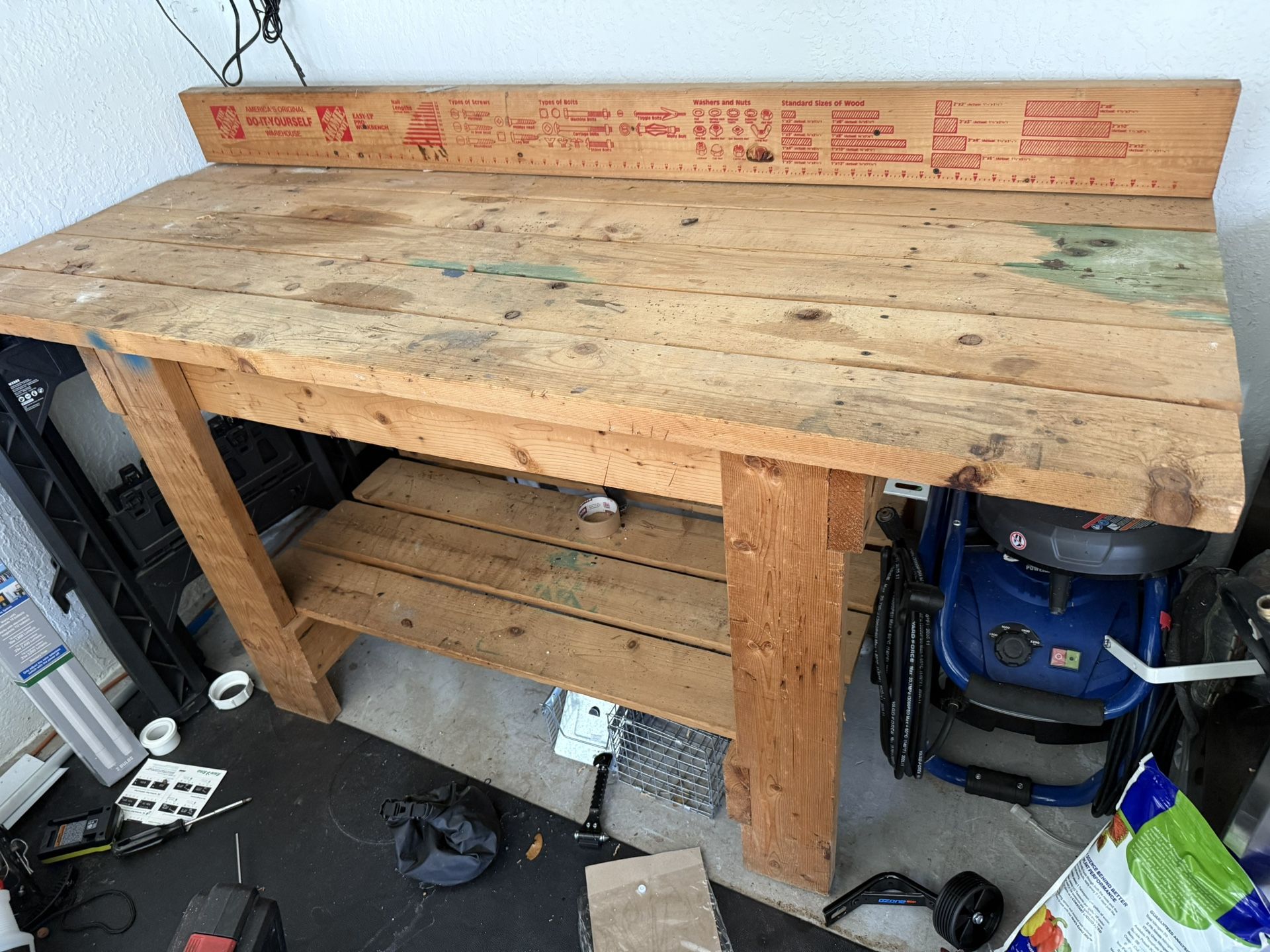 Wooden Home Depot Workbench