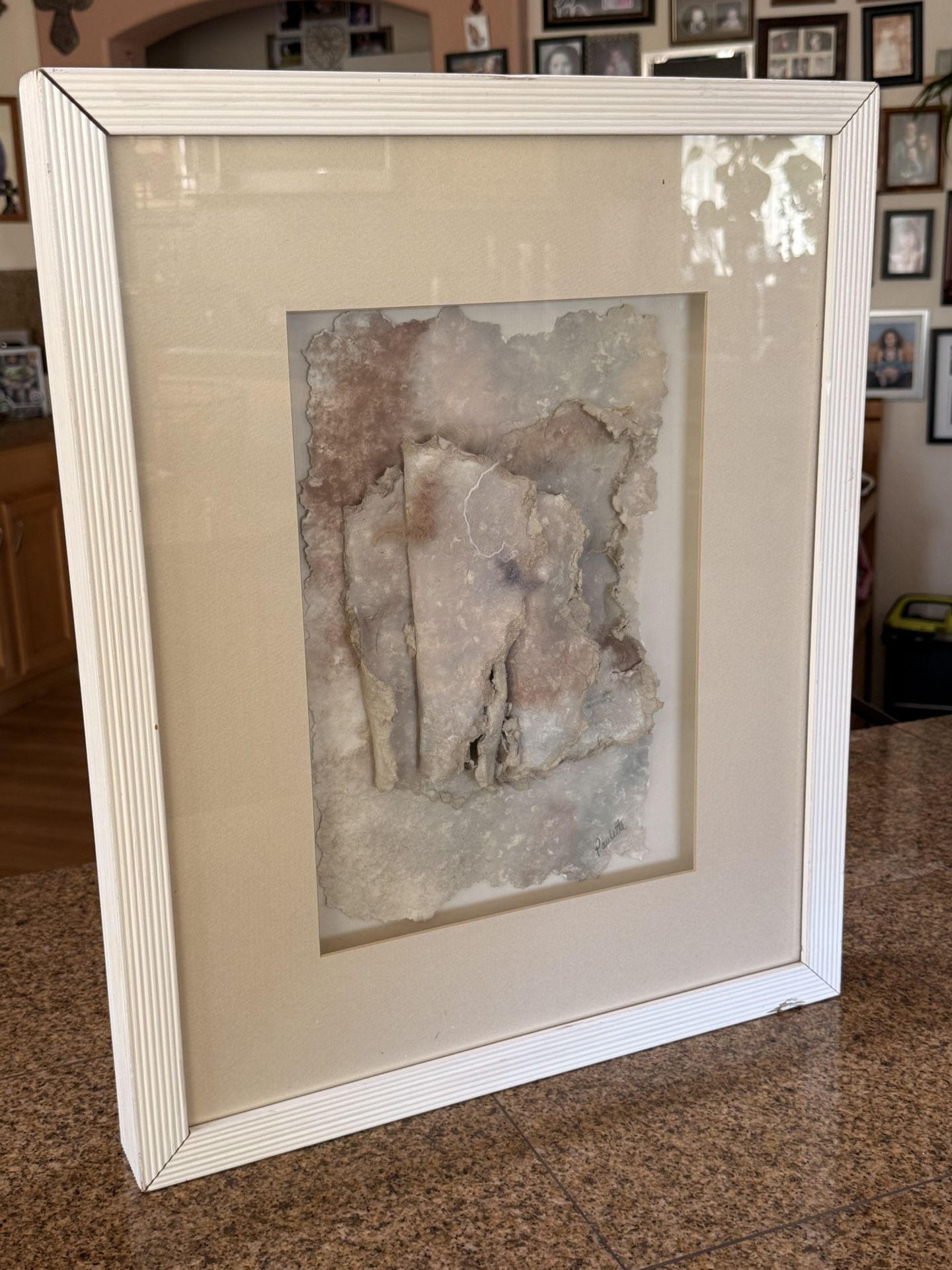 Framed Mixed Media Art
