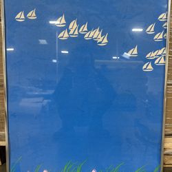 Ole Kortzau Danish Silkscreen Poster – Vintage Scandinavian Maritime Art