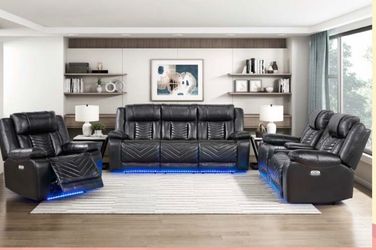 HERMOSO RECLINING 3pc Luz Led Bluetooth 🌺😱🥰🌺😂💗📍🌹