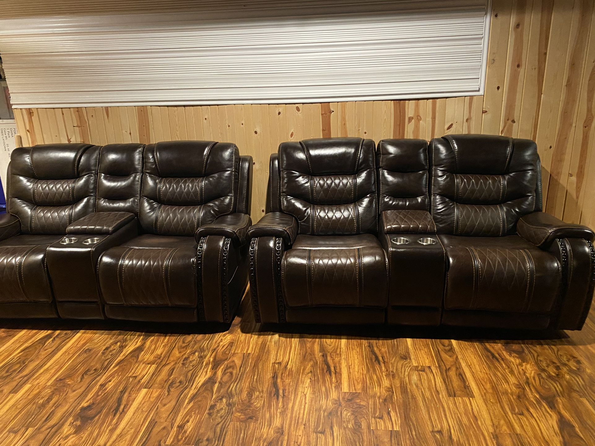Leather Power Reclining Couches