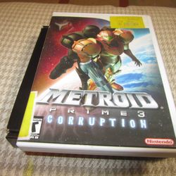 Metroid Prime 3: Corruption - Nintendo Wii Complete In Box Used, but L