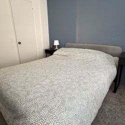 Queen Bed Frame + Mattress – Great Condition – $150
