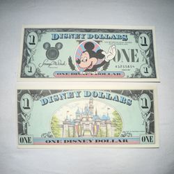 1987 Disney Dollar Mickey Mouse Gem, Uncirculated
