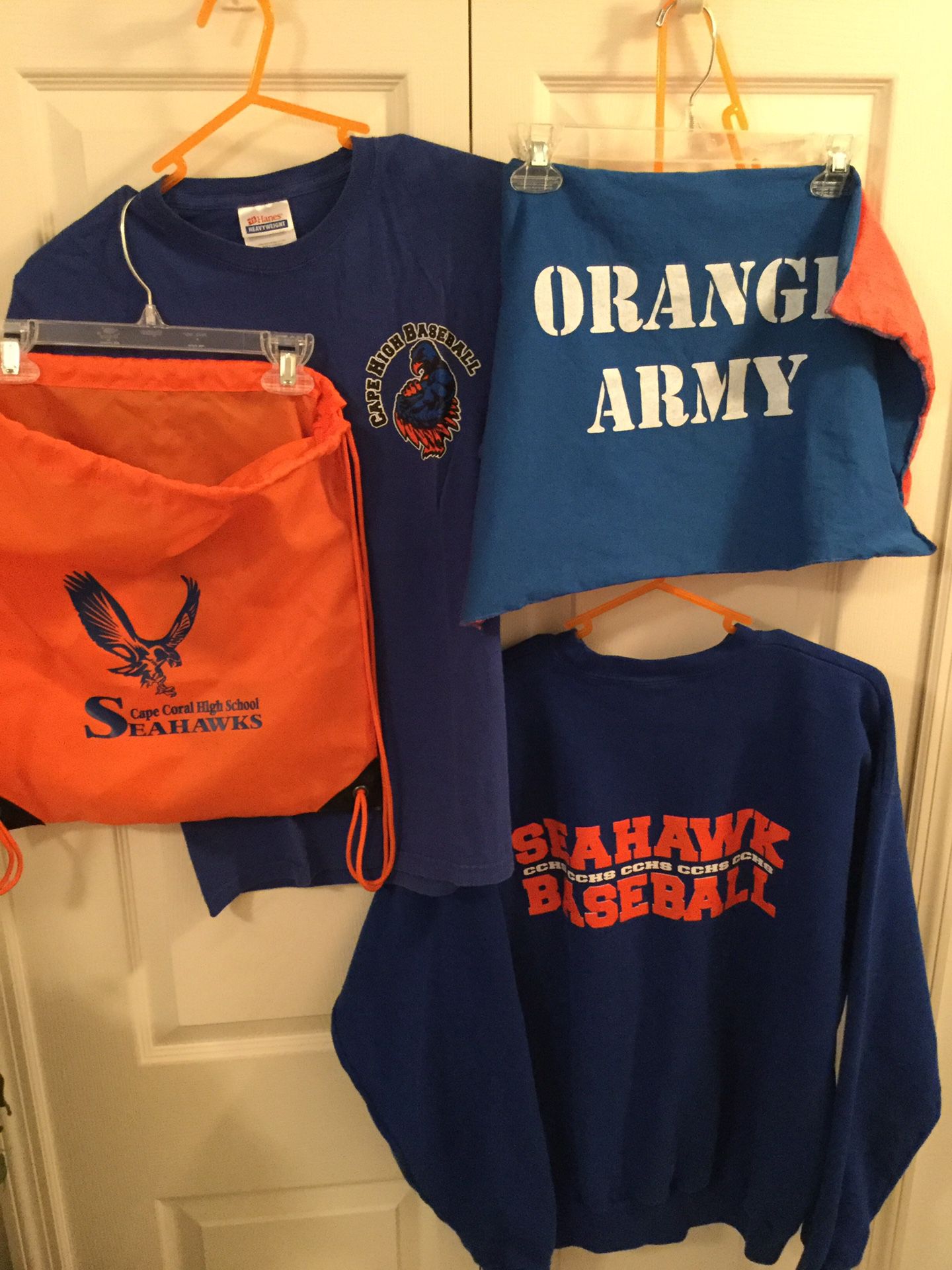 Cape Coral Seahawks bundle - 4 items - baseball tee & sweatshirt