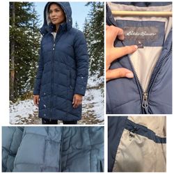 Eddie Bauer Women's Quilted Puffer Coat Fall winter Medium