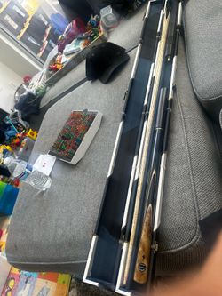 Custom pool stick and case