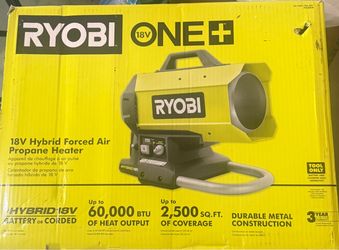 Ryobi 18v Hybrid Forced air propane heater