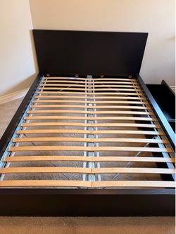 IKEA MALM Queen Bed Frame w/ 2 Storage Drawers