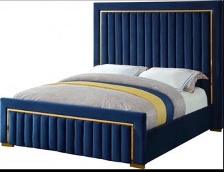 Blue & Grey Bed