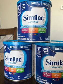 3 cans Similac Advance