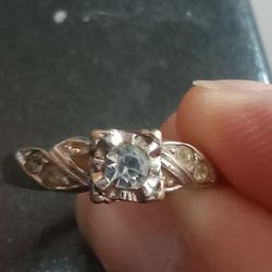 18 KT Electro Plate Ring, Size 8,