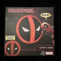 Marvel Deadpool Logo Light, Free Standing Or Wall Mount