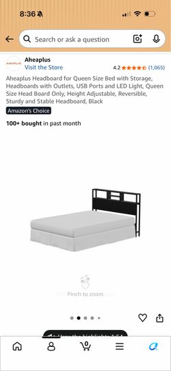 50$ Detachable Headboard with outlet
