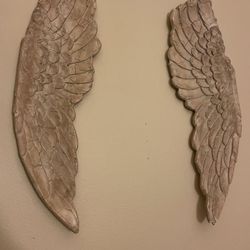 Artwork wing pendant, pair