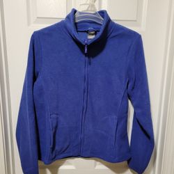 Wuhou Women's Blue Fleece Jacket Full Zip Size XL